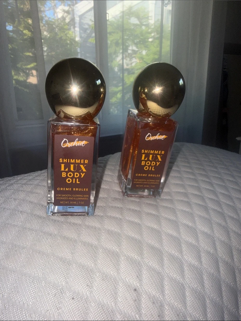 Viral Tik tok Shimmer Lux Body Oil - Creme Brulee (Gold)